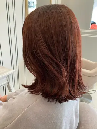 ミディアム カラー eclat suzumiのヘアスタイル