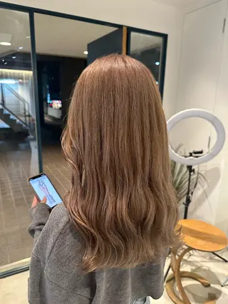 セミロング カラー 暖色/ヘアアレンジ 🎀♡irohaのヘアスタイル