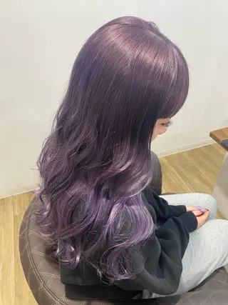 ロング カラー CIEN所属・松下 育未のヘアスタイル