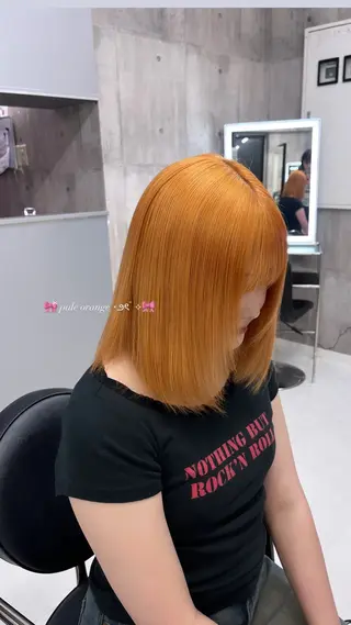 ミディアム カラー 🎨𖥔ׁTOMO♡ 🎀ゆるふわガーリーのヘアスタイル