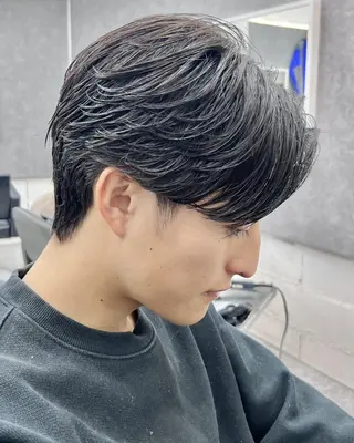 パーマ メンズ GLOP HOMME 店長　アオトのヘアスタイル