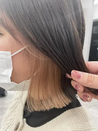 ミディアム カラー KANGOLSALON 富山セントラル所属・松井 亜美のヘアスタイル