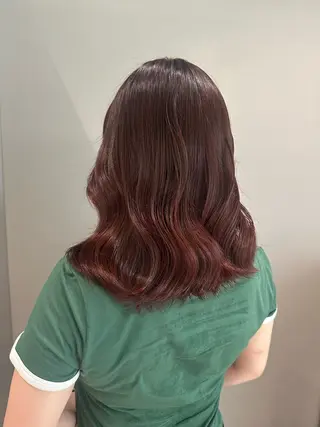 ミディアム yuka♡/ボブ カット/暖色カラーのヘアスタイル