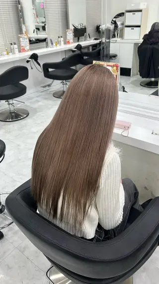 ロング カラー パーマ ヘアアレンジ メンズ キッズ 🩶盛れ✖️韓国ヘア 🩶Himari🎀のヘアスタイル