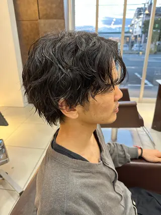 パーマ メンズ 海外風パーマ 健人のヘアスタイル