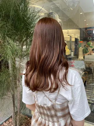 セミロング カラー risa 。のヘアスタイル