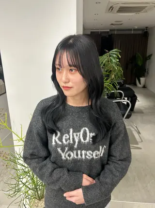 セミロング カラー ♡透明感/艶カラー /haruka♡のヘアスタイル