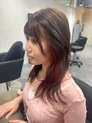 セミロング カラー 🎀PALOOZA SAYU🎀のヘアスタイル