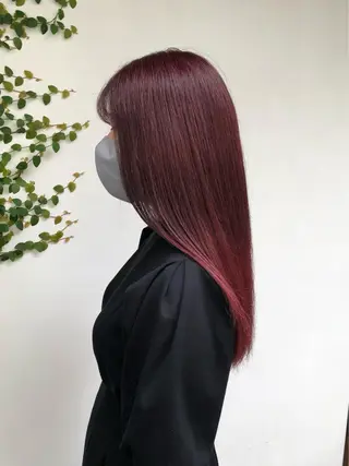 ロング カラー REAL 心斎橋所属・ブリーチ/ベージュ /ピンク🦋ナツミのヘアスタイル