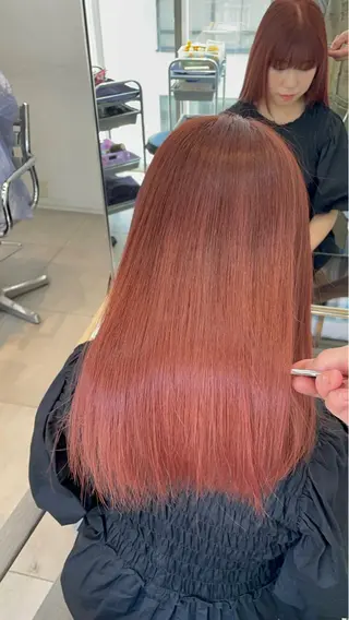 セミロング カラー ✨髪質改善✨美髪 矯正🫧小泉のヘアスタイル