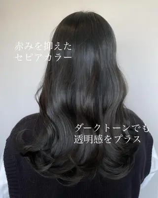 ロング カラー ヘアアレンジ topstylist 芳賀みなみのヘアスタイル