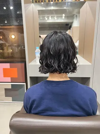 パーマ ボブパーマコテ巻き風 パーマNo1深江秀平のヘアスタイル