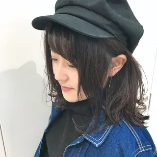 ミディアム AGU akariのヘアスタイル
