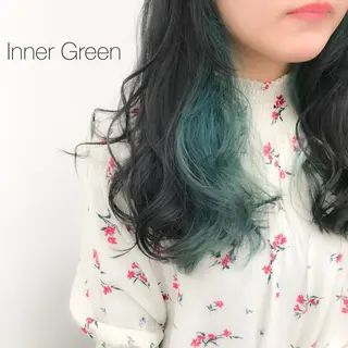 ロング カラー ヘアアレンジ TONE所属・透明感カラー/ 韓国ヘア/縮毛矯正のヘアスタイル