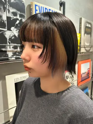 ショート カラー デザインカラー❤︎ イシイレイのヘアスタイル