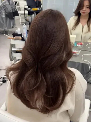 ミディアム カラー ヘアアレンジ 最小顔周り&レイヤー 特化/池袋/kokiのヘアスタイル