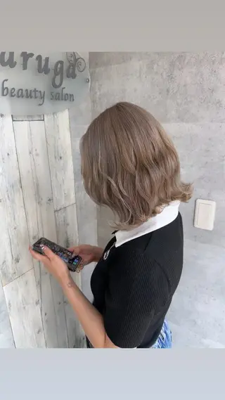 カラー ラルガ下曽根所属・な 茶のヘアスタイル