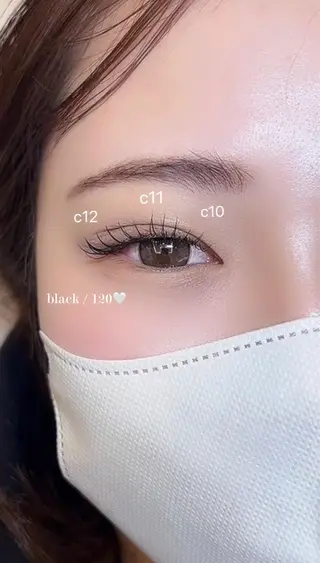 マツエク・マツパ cilon.所属・山浦 美月のマツエク・マツパデザイン