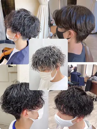 ショート カラー パーマ メンズ ケイゴ【店長】 メンズパーマ特化のヘアスタイル