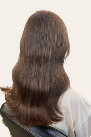 ロング ニワ/レイヤーカット /透明感カラー💎のヘアスタイル