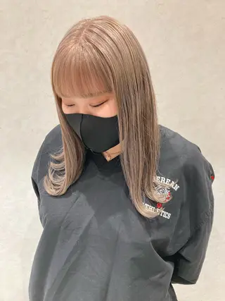 セミロング カラー nono/パーマ /顔まわりカット🐈のヘアスタイル