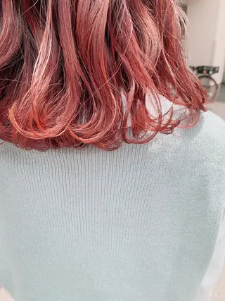 ミディアム カラー ﾖｼﾅｶﾞﾏﾕ🦕 髪質改善艶カラーのヘアスタイル