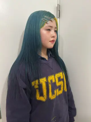 ロング 💥ウルフカット デザインあんな💥のヘアスタイル