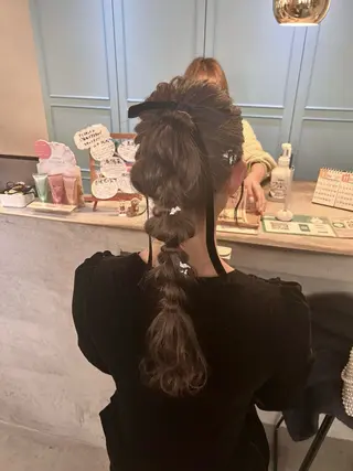 ロング ヘアアレンジ AVANCE.なかもず所属・砂野 真璃奈のヘアスタイル