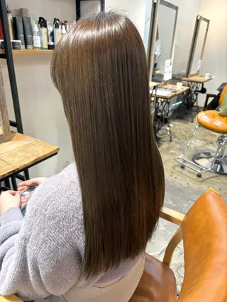 ロング カラー オリーブ/縮毛矯正 /スパ/たっくんのヘアスタイル