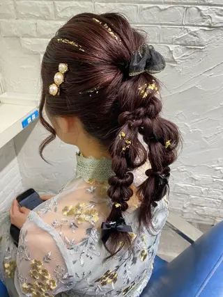ヘアアレンジ uros.中目黒 moekaのヘアスタイル