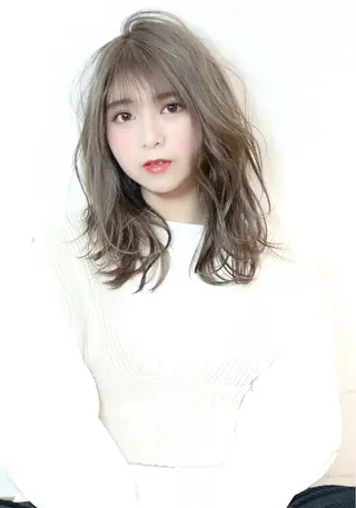 セミロング カラー パーマ 🤲ヘッドスパ🤲 たにぐちあつし🤲のヘアスタイル