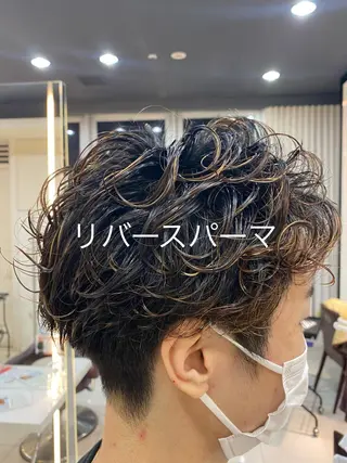 ショート パーマ メンズ メンズサロン/戸塚駅 東口3分/冨田大輝のヘアスタイル