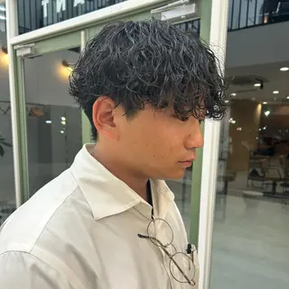 パーマ メンズ 纐纈 大和のヘアスタイル