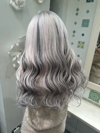 ロング EGO所属・ブリーチカラー💖 rukaのヘアスタイル