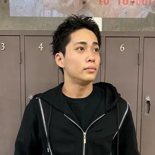 ショート 大本 メンズ/パーマのヘアスタイル