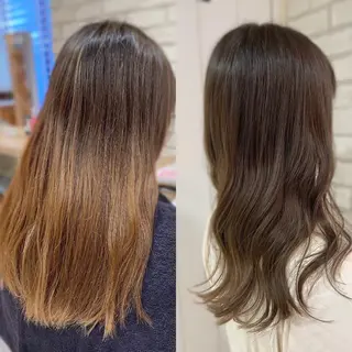 セミロング カラー 清水 有実子のヘアスタイル