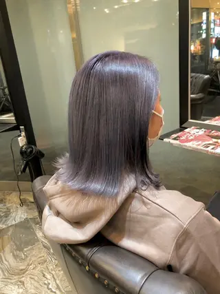 セミロング キノシタ ナオユキのヘアスタイル