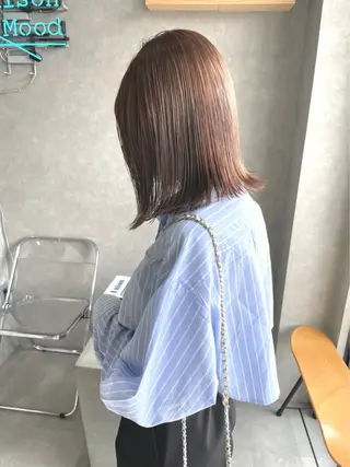 ミディアム カラー One momokaのヘアスタイル