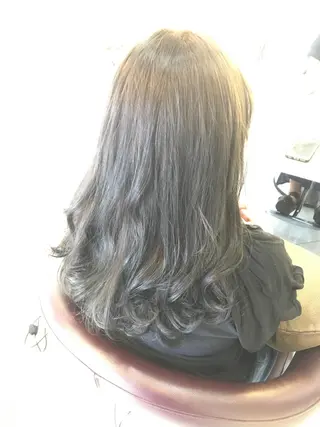 ロング カラー 髪質改善 頭身浴/ 中田のヘアスタイル