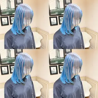 ミディアム カラー レイヤー×髪質改善 マネージャー安藤光司のヘアスタイル