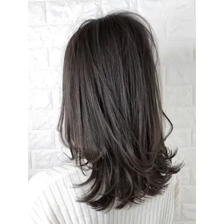 ミディアム カラー KIZU 髪質改善 オカルト怪談のヘアスタイル