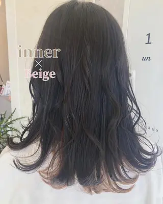 セミロング カラー desirbeaux 佐藤愛のヘアスタイル