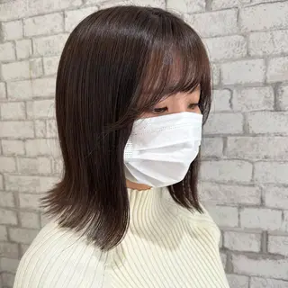 カラー 小顔レイヤー/ 透明感カラー/増田のヘアスタイル