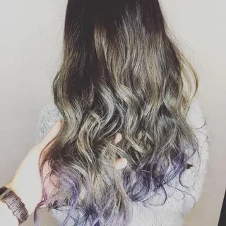 セミロング カラー 難しい髪質の縮毛矯正 高岡/射水/髪質改善のヘアスタイル