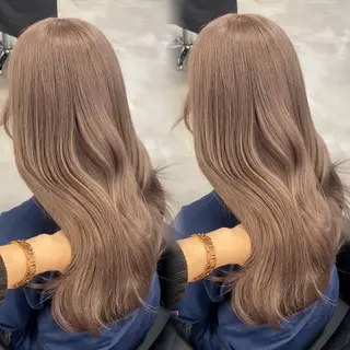 ロング カラー ワンホン韓国ヘア 🤍MINORIのヘアスタイル