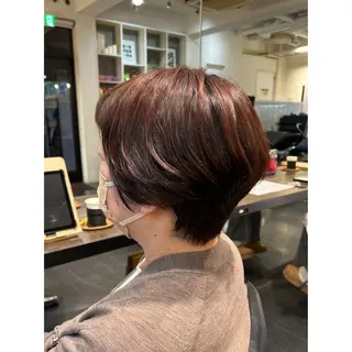 ショート カラー Mplus  二子玉川所属・◎鹿嶋◎暖色ｶﾗｰ /ﾒﾝｽﾞﾊﾟｰﾏのヘアスタイル