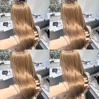 ロング カラー 髪質改善カラー✖︎ 縮毛矯正✨️店長純大のヘアスタイル