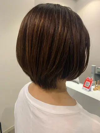 ショート パーマ 店長/髪質改善/ ナチュラル/松若 優のヘアスタイル