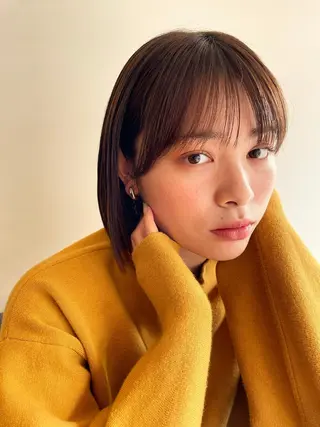 ショート カラー ボブ/レイヤー/ケア パーマ/リュウタのヘアスタイル