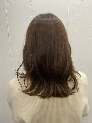 カラー 透明感カラー名駅 名駅みゆのヘアスタイル